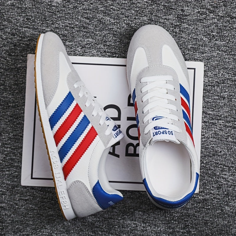 Trendy Lace Up Outdoor Walking Sneakers, Assorted Colors