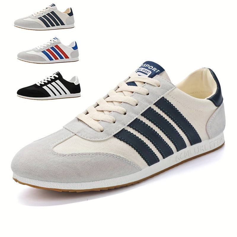 Trendy Lace Up Outdoor Walking Sneakers, Assorted Colors
